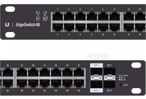 UBIQUITI NETWORKS UBNT EdgeSwitch 48xGb 2xSFP 2xSFP+ PoE+ ES-48-500W