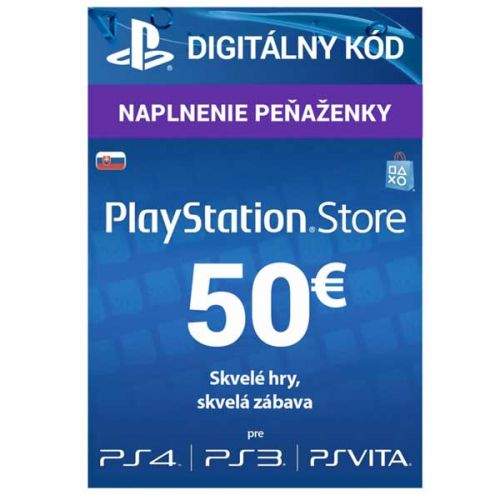SONY PlayStation Live Cards Hang EUR50/SVK
