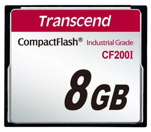 Transcend 8GB INDUSTRIAL TEMP CF200I CF CARD, paměťová karta 