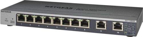 Přepínač NETGEAR 8-port Gigabit Switch with 10-Gigabit/Multi-Gigabit Uplinks, GS110EMX
