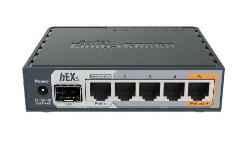 Router MikroTik RouterBOARD RB760iGS, hEX S, 5xGLAN, SFP, USB, L4, PSU