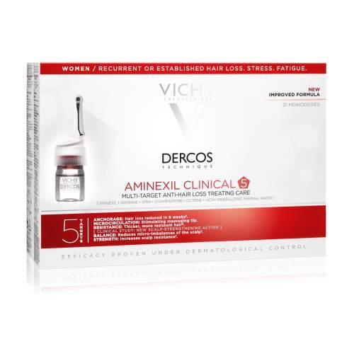 Vichy Dercos Aminexil Clinical 5 kúra proti vypadávání vlasů pro ženy 21 x 6 ml