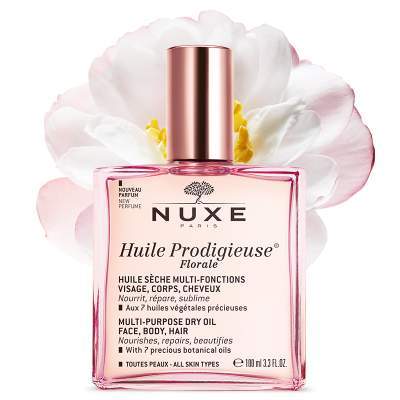 NUXE Multifunkční suchý olej na obličej, tělo a vlasy s květinovou vůní 100 ml