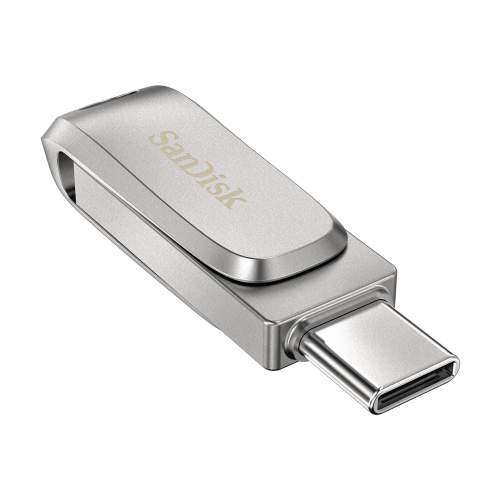 Flash USB Sandisk Ultra Dual Luxe 64GB USB/USB-C - stříbrný