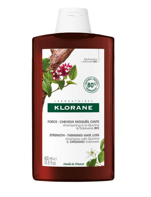 KLORANE Šampon s chininem a BIO protěží alpskou 400 ml
