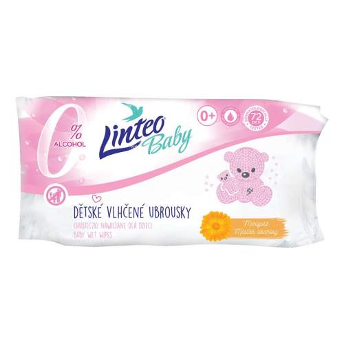 Linteo Baby Soft and Cream Vlhčené ubrousky 72 ks