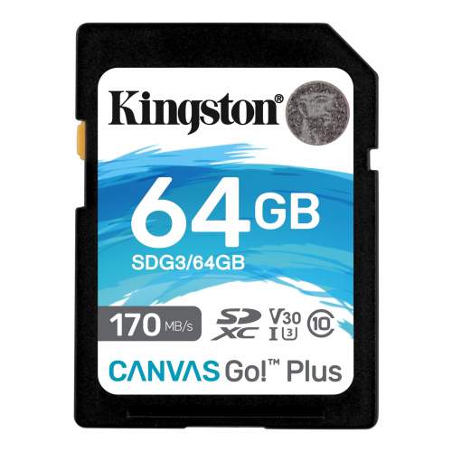 Kingston SDXC 64GB Canvas Go! Plus (SDG3/64GB)