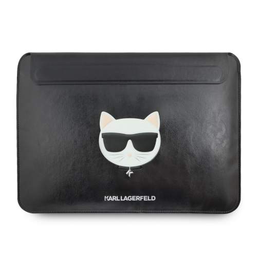 Karl Lagerfeld Choupette Sleeve kožené pouzdro pro MacBook 13" / Pro 13" / Air 13" - KLCS133CHBK