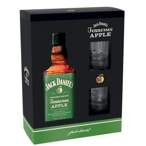 Whisky Jack Daniels Apple 0,7l 35%+2xSklo