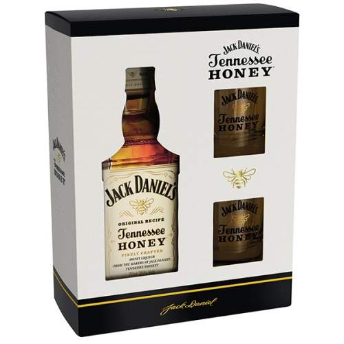 Jack Daniels Honey 0,7l 35% + 2x sklo dárkové balení