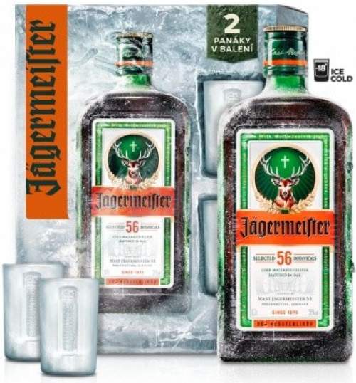 Jägermeister 0,7L+2skleničky