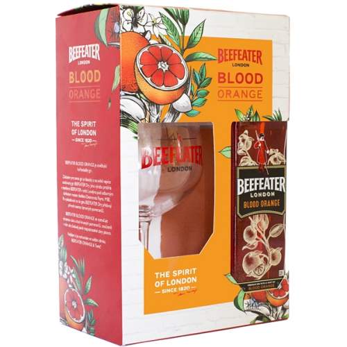 Gin Beefeater Blood Orange 0,7l 37,5%+Sklo