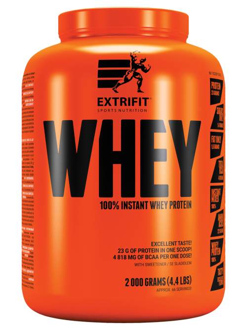 Extrifit 100% Whey Protein Příchuť: Jahoda, Hmotnost: 2000g