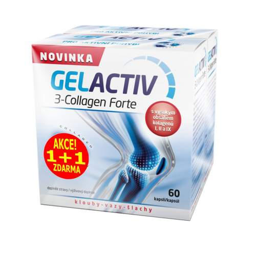 GelActiv 3-Collagen Forte cps.60+60 kapslí