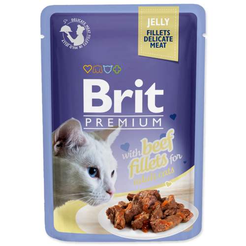 Brit - Brit Premium Cat D Fillets in Jelly with Beef 85g