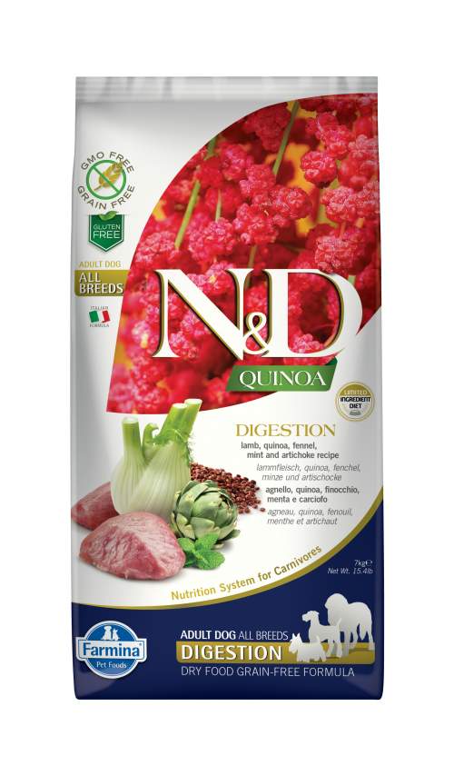 N&D (Farmina Pet Foods) N&D Quinoa DOG Digestion Lamb & Fennel 7kg
