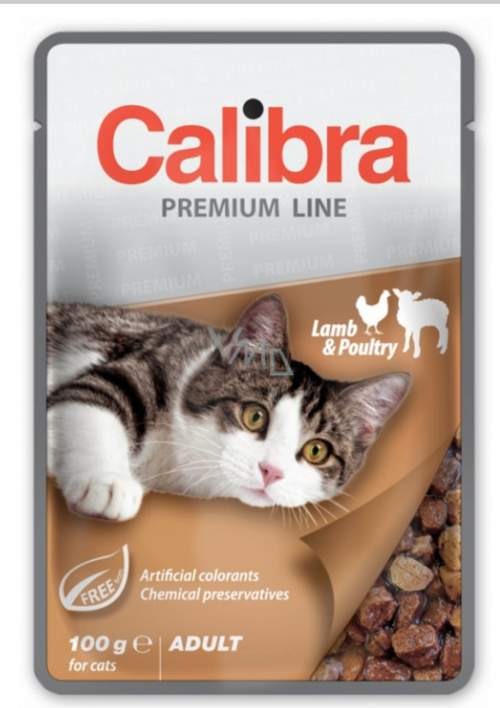Calibra Cat  kapsa Premium Adult Lamb & Poultry 100 g