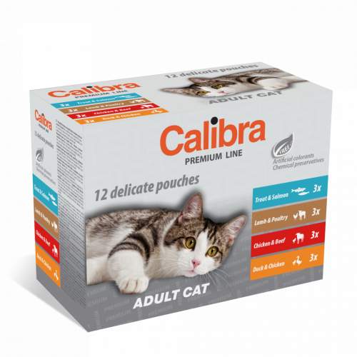 Calibra Cat kapsa Premium Adult multipack 12 x 100 g