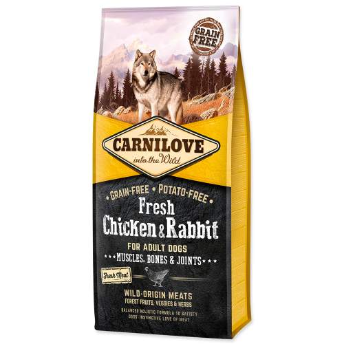 Carnilove - Carnilove Dog Fresh Chicken &amp; Rabbit for Adult 12kg