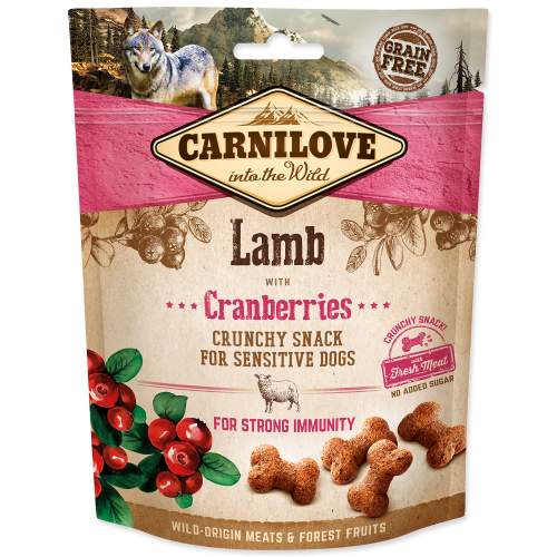 Carnilove - Carnilove Dog Crunchy Snack Lamb&amp;Cranberries 200g