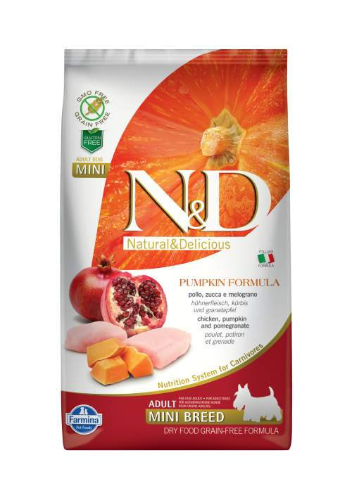 Farmina Pet Foods N&D Grain Free Pumpkin DOG Adult Mini Chicken&Pomegranat 2,5kg