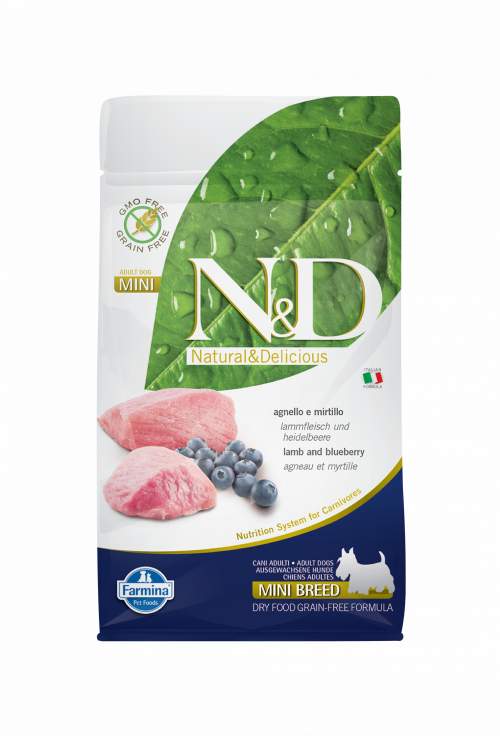 Farmina Pet Foods N&D Grain Free Dog Adult Mini Lamb & Blueberry 0,8 kg