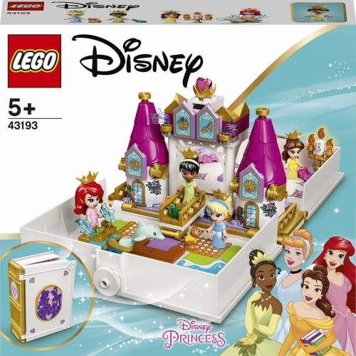 LEGO Disney 43193 Ariel, Kráska, Popelka a Tiana a jejich pohádková kniha dobrodružství