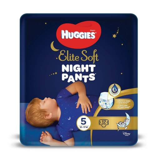 HUGGIES Elite Soft Pants přes noc Pants vel. 5 (17 ks)