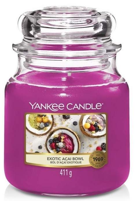 Yankee Candle - vonná svíčka Exotic Acai Bowl (Miska exotických chutí) 411g