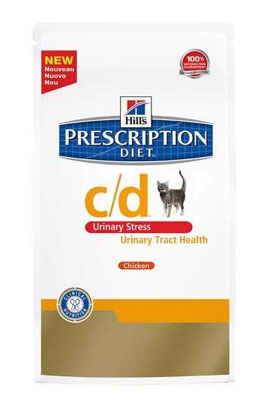 Hill's PD c/d Urinary Stress Krmivo pro kočky s kuřetem 4 kg