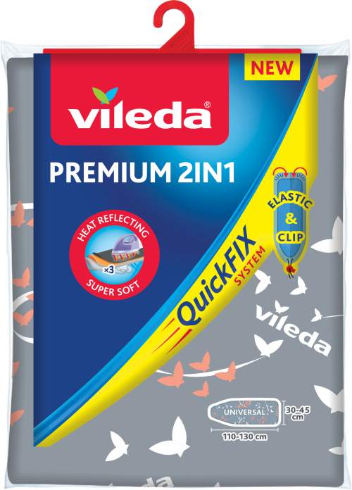 VILEDA Premium 2v1 potah lososový/šedý