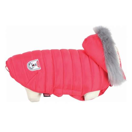 Obleček prošívaná bunda pro psy URBAN červená 25cm Zol