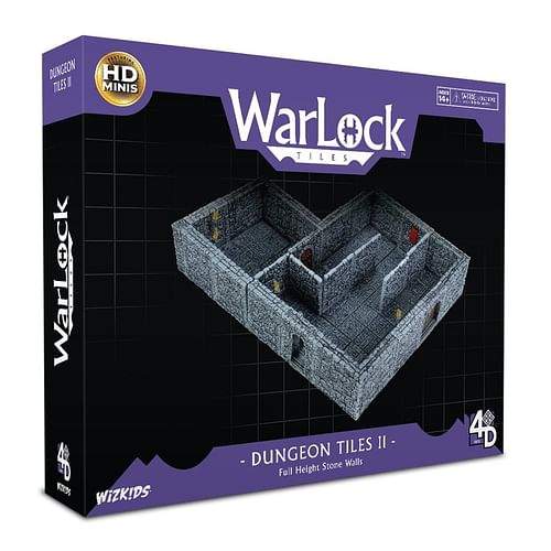 WarLock Dungeon Tiles II: Full Height Stone Walls Expansion