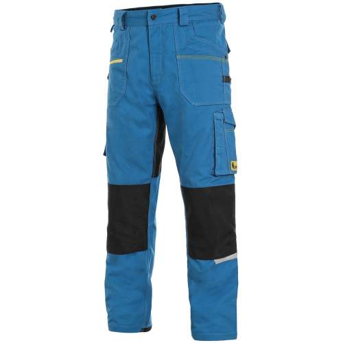 Kalhoty CXS STRETCH, pánské, středně modré-černé Velikost: 48