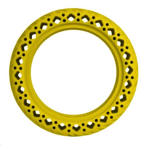 OEM Bezdušová děrovaná pneumatika pro Xiaomi Scooter žlutá (Bulk) (XISC060)
