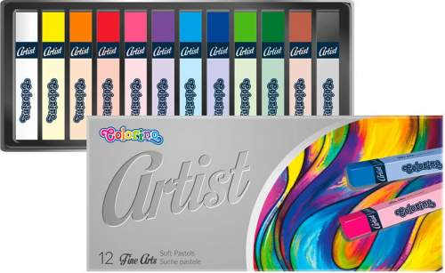 Colorino Suché pastely Artist, čtyřhranné - 12 barev