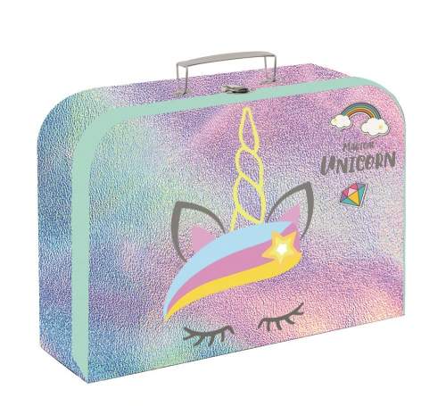 Karton P+P Dětský kufřík lamino 34 cm - Magical unicorn