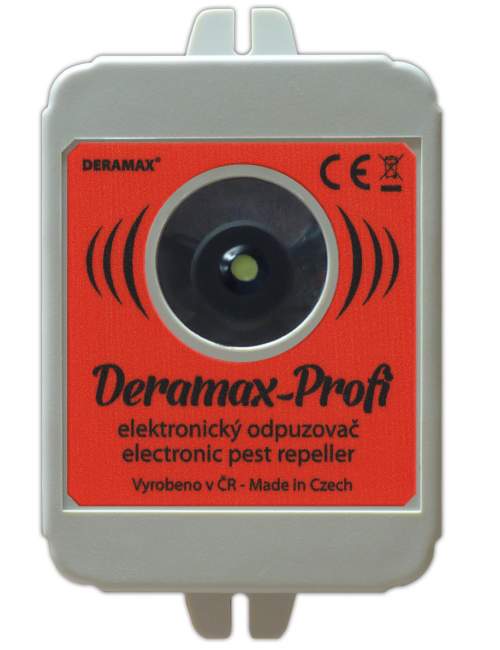 Deramax Profi ultrazvukový plašič/odpuzovač kun a hlodavců