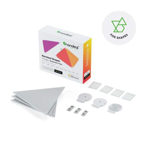 Nanoleaf Shapes Triangles Starter Kit 4 Pack  (NL47-2002TW-4PK)