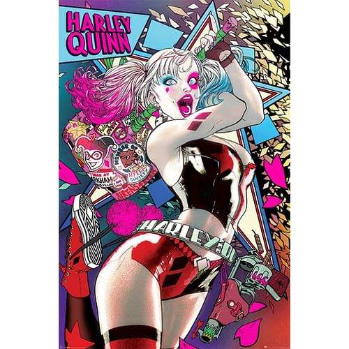 Pyramid International Plakát Batman - Harley Quinn Neon