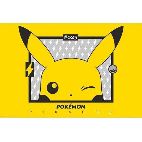 ABYstyle Plakát Pokémon - Mrkající Pikachu