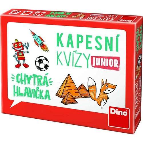 DinoToys Kapesní kvízy Junior - Chytrá hlavička