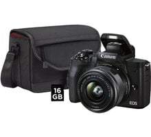 Canon EOS M50 Mark II, černá + EF-M 15-45mm IS STM + SB130 + karta 16GB 4728C056