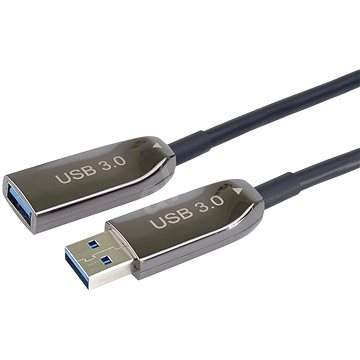 PremiumCord USB 3.0 prodlužovací optický AOC kabel A/Male - A/Female, 30m
