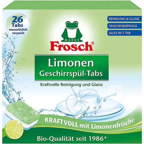 Frosch All-in-1 tablety do myčky Limonen 26ks - BIO