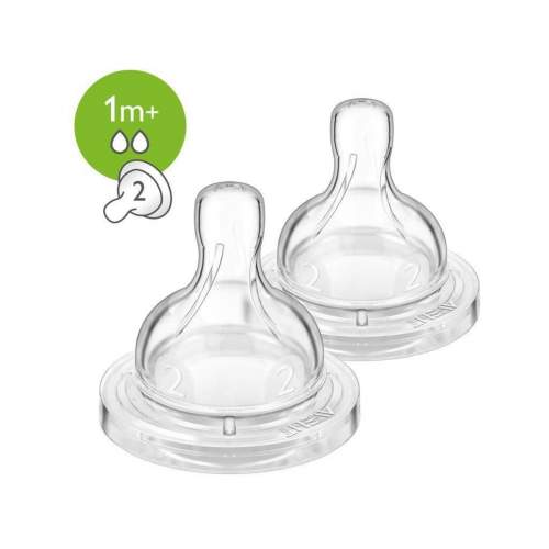 PHILIPS AVENT Anti-colic/Classic+ 2 pomalý průtok 1m+, 2 ks