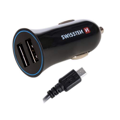 Swissten adaptér 2.4A + kabel micro USB 1.5m (20110900)