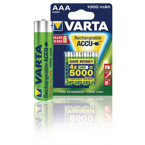 Varta Rechargeable Accu AAA, HR06, 1000mAh, Ni-MH
