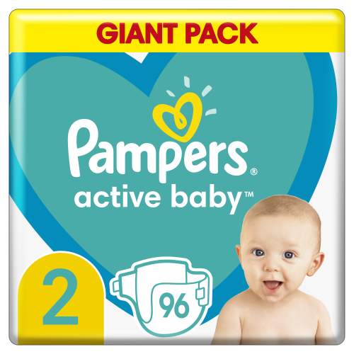 PAMPERS Active Baby 2 (4-8 kg) 96 ks