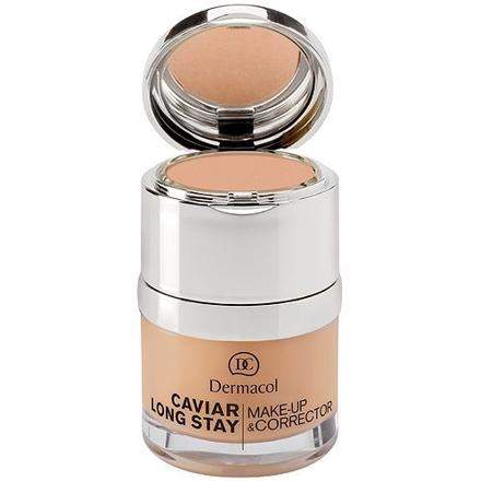 Dermacol Caviar Long Stay Make-Up & Corrector makeup a korektor s kaviárem 30 ml odstín 3 Nude